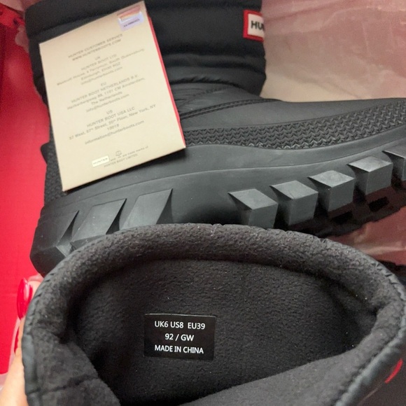BNWT Hunter Women’s Intrepid Short Snow Boot – Size 39 (US 8) - Picture 7 of 16